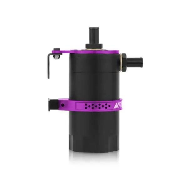 Mishimoto Universal Baffled Oil Catch Can - Purple thumbnail 5