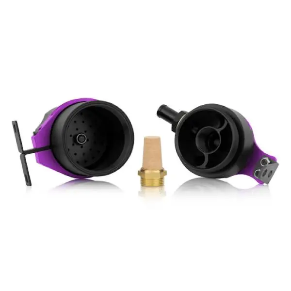 Mishimoto Universal Baffled Oil Catch Can - Purple thumbnail 8