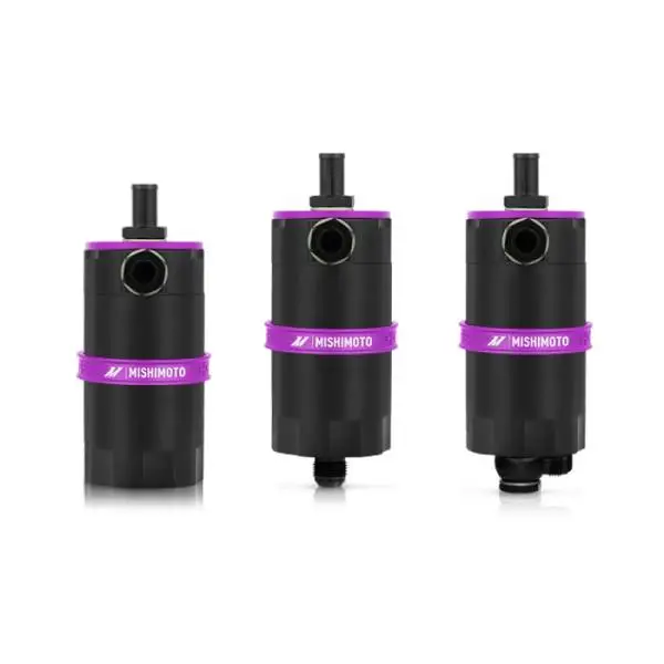Mishimoto Universal Baffled Oil Catch Can - Purple thumbnail 15