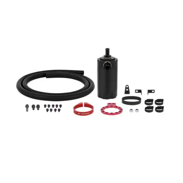 Mishimoto Universal Baffled Oil Catch Can - Red thumbnail 8