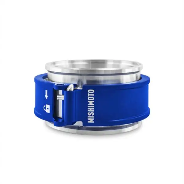 Mishimoto 3.0in Quick Release Clamp Assembly - Blue thumbnail 2
