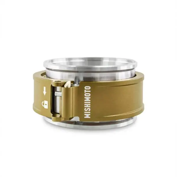 Mishimoto 3.0in Quick Release Clamp Assembly - Gold thumbnail 4