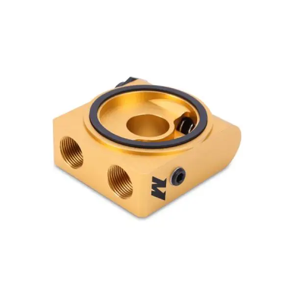 Mishimoto M22 x 1.5 Oil Sandwich Plate w/ Rear-Mounted Thermostat thumbnail 7