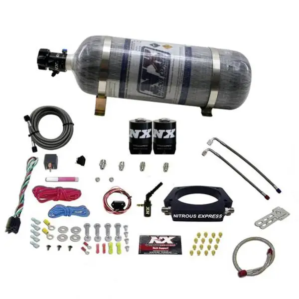 Nitrous Express 2014+ GM 6.2L Truck Nitrous Plate Kit (35-300HP) w/Composite Bottle thumbnail 2