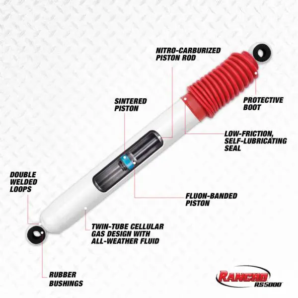 Rancho 11-13 Ram 2500 Front RS5000 Steering Stabilizer thumbnail 2