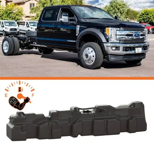 Titan Fuel Tanks 17-24 Ford 108in Cab & Chassis 54 Gallon XXL Mid-Ship Fuel Tank