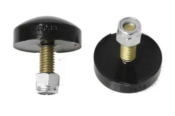 Energy Suspension Universal Black Low Profile Button head bump stop 11/16 inch tall x 1 5/8 inch dia thumbnail 2