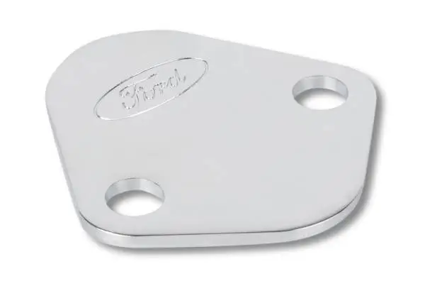 Ford Racing Ford Logo Fuel Pump Blockoff Plate - Chrome thumbnail 7