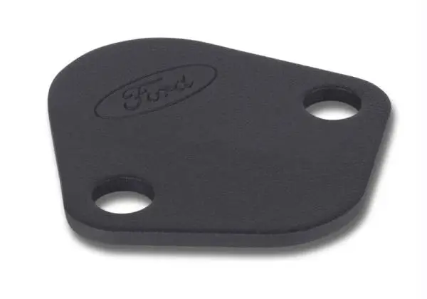 Ford Racing Fuel Pump Block Off Plate - Black Crinkle Finish w/ Ford Oval thumbnail 7