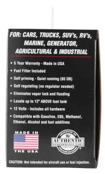 K&N Performance Electric Fuel Pump 4-7 PSI thumbnail 10