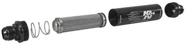 K&N 2in OD x 9in L 16AN 74 Micron In-Line Fuel/Oil Filter thumbnail 3