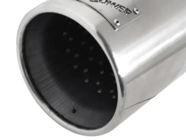 aFe MACH Force-XP 304 SS Sing Wall Pol Exh Tip Univ Exit 3in Inlet x 4in Outlet x 12in L - Clamp On thumbnail 4