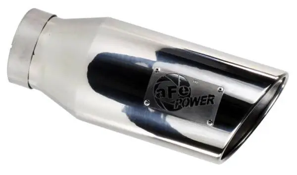 aFe MACH Force-XP 409 SS Single Wall Universal Clamp On Exhaust Tip - Black thumbnail 2
