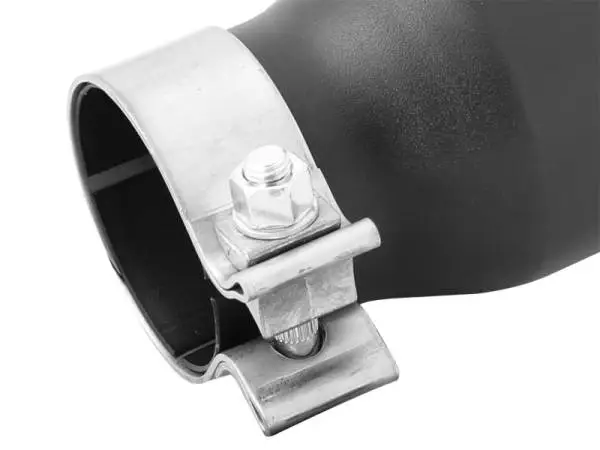 aFe MACH Force-XP 409 SS Single Wall Universal Clamp On Exhaust Tip - Black thumbnail 5