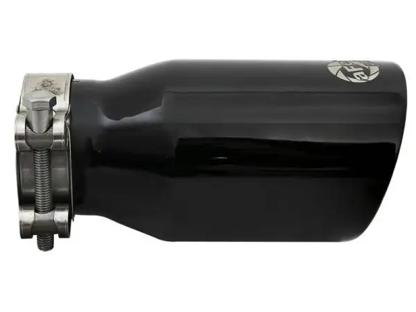 aFe MACH Force-Xp Universal 409 SS Single-Wall Clamp-On Exhaust Tip - Black thumbnail 2