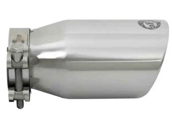aFe MACH Force-Xp Universal 304 SS Single-Wall Clamp-On Exhaust Tip - Polished thumbnail 2
