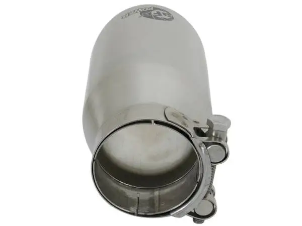 aFe MACH Force-Xp Universal 304 SS Single-Wall Clamp-On Exhaust Tip - Polished thumbnail 4
