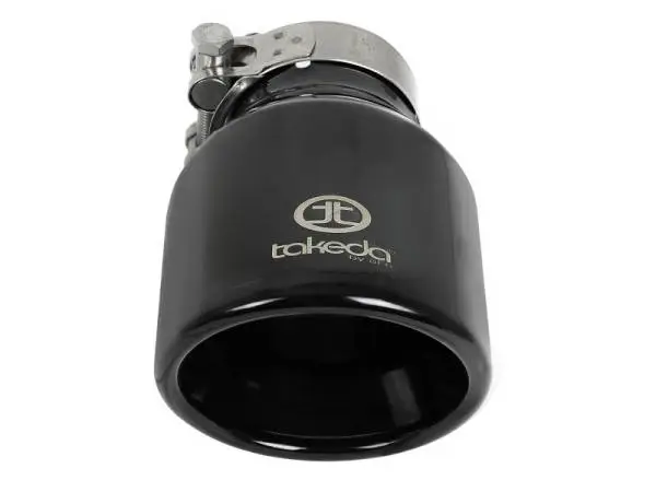 aFe Takeda Universal Exhaust Tip 2-1/2 IN Inlet x 4 IN Outlet x 6 IN L- Black thumbnail 4