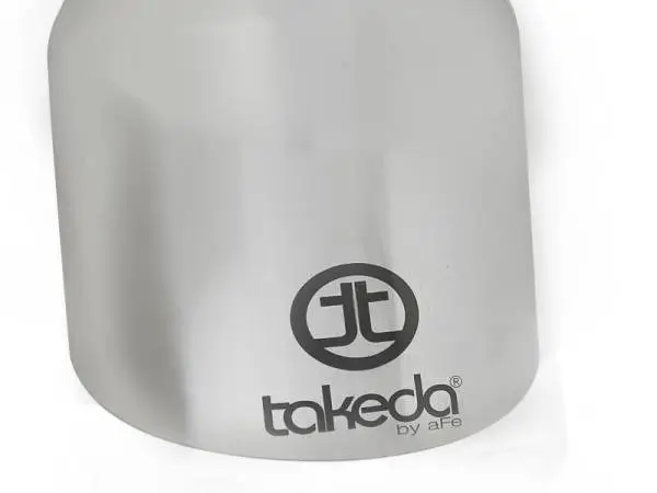 aFe Takeda Universal Exhaust Tip 2-1/2 IN Inlet x 4 IN Outlet x 6 IN L- Polished thumbnail 2