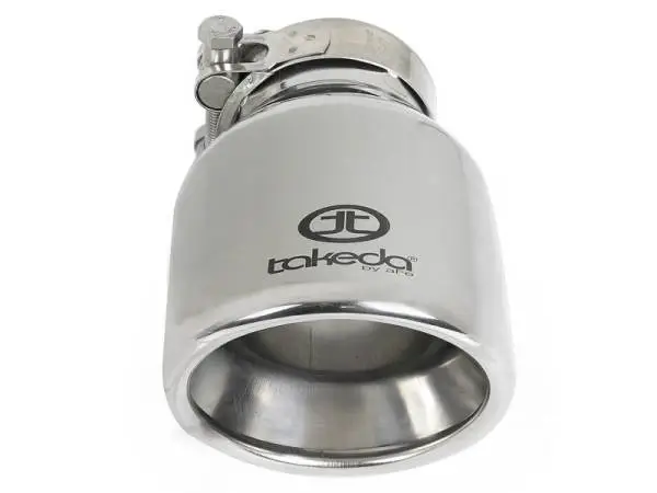 aFe Takeda Universal Exhaust Tip 2-1/2 IN Inlet x 4 IN Outlet x 6 IN L- Polished thumbnail 4
