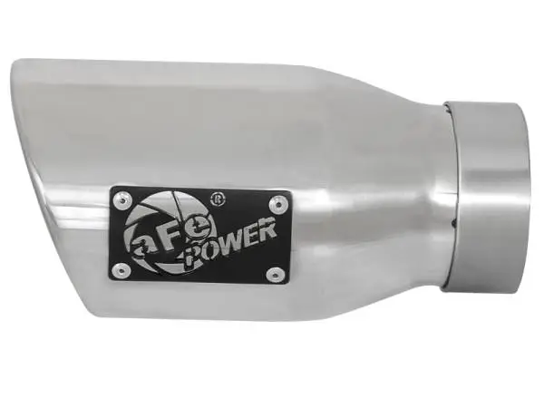 aFe MACH Force-Xp Universal Exhaust Tip 3 IN Inlet x 4-1/2 IN Outlet x 9 IN L- Polished Tip thumbnail 2