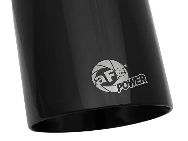 aFe MACH Force-Xp Univ 304 SS Double-Wall Clamp-On Exhaust Tip - Black - 3in Inlet - 4.5in Outlet thumbnail 5