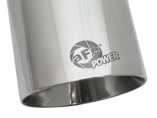 aFe MACH Force-Xp Univ 304 SS Double-Wall Clamp-On Exhaust Tip - Polished - 3in Inlet - 4.5in Outlet thumbnail 5