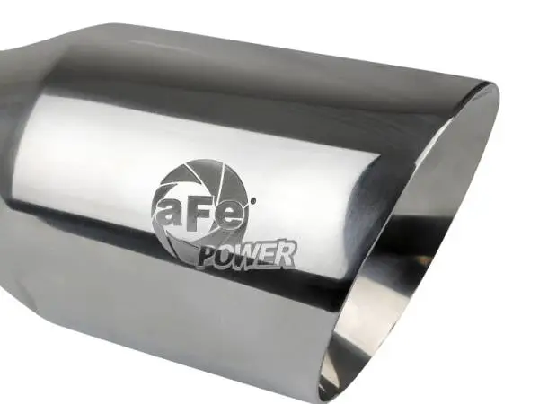 aFe MACH Force-Xp Univ 304 SS Double-Wall Clamp-On Exhaust Tip - Polished - 3in Inlet - 4.5in Outlet thumbnail 5