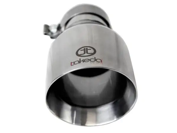 aFe Takeda Universal Exhaust Tip 3 IN Inlet x 5 IN Outlet x 9 IN L- Polished thumbnail 3