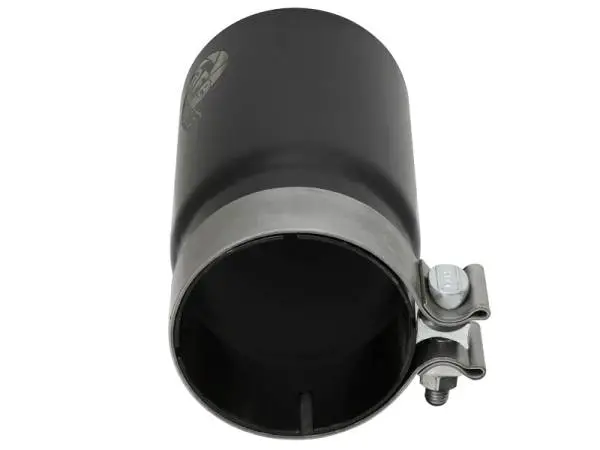 aFe MACH Force-Xp Universal Exhaust Tip 3-1/2 IN Inlet x 4 IN Outlet x 7 IN L Black Right Side Exit thumbnail 4