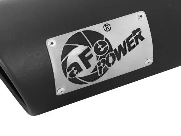 aFe MACH Force-Xp Universal Exhaust Tip 3-1/2ININ x 4-1/2IN Outlet x 12IN Black Left Side Exit thumbnail 5