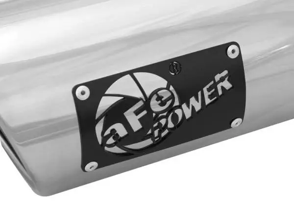 aFe MACH Force-Xp Universal Exhaust Tip 3-1/2Inlet x 4-1/2IN Outlet x 12IN L Polished Left Side Exit thumbnail 5