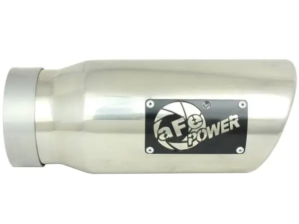 aFe MACH Force-Xp Universal Exhaust Tip 4 IN Inlet x 5 IN Outlet x 12 IN L- Polished Tip thumbnail 3