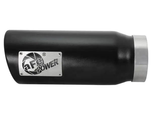 aFe MACH Force-Xp Universal Exhaust Tip 4 IN Inlet x 5 IN Outlet x 12 IN L- Black Tip thumbnail 3