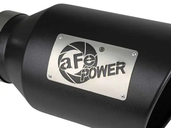 aFe Power Universal 5in Inlet 8in Outlet MACH Force-XP Clamp-On Exhaust Tip - Black thumbnail 5