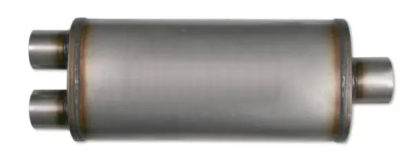Diamond Eye Muffler 3-1/2in DL IN/SGL OUT 22in BODY 28in OVERALL OVAL thumbnail 3