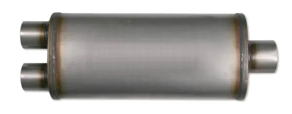 Diamond Eye Muffler 3-1/2in DL IN/SGL OUT 22in BODY 28in OVERALL OVAL thumbnail 4