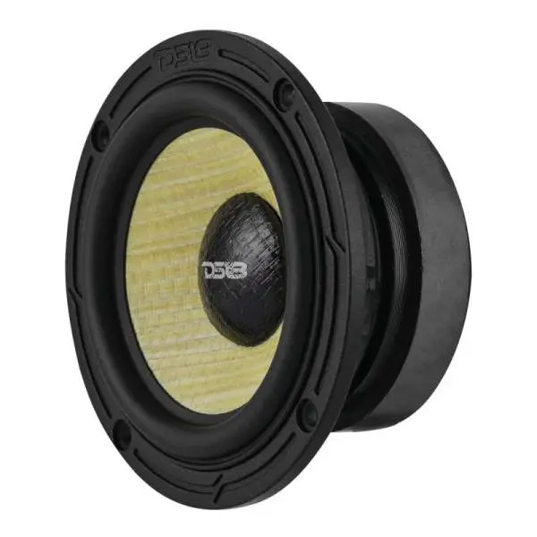 DS18 Deluxe Quality 3.5in Speaker 60 Watts RMS 4 ohm Yellow Straw + Composite Foam Cone Full Range thumbnail 2