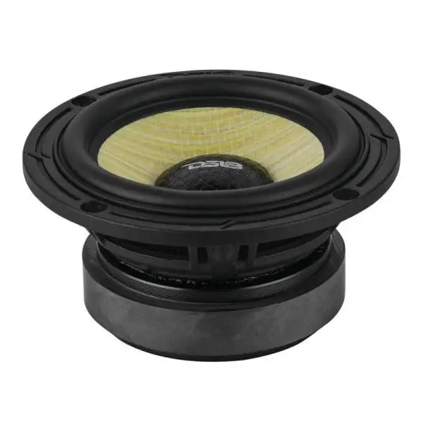 DS18 Deluxe Quality 3.5in Speaker 60 Watts RMS 4 ohm Yellow Straw + Composite Foam Cone Full Range thumbnail 3