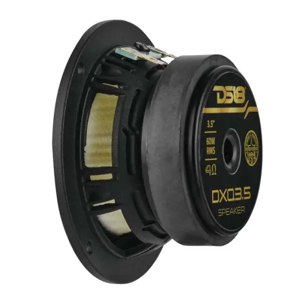 DS18 Deluxe Quality 3.5in Speaker 60 Watts RMS 4 ohm Yellow Straw + Composite Foam Cone Full Range thumbnail 5