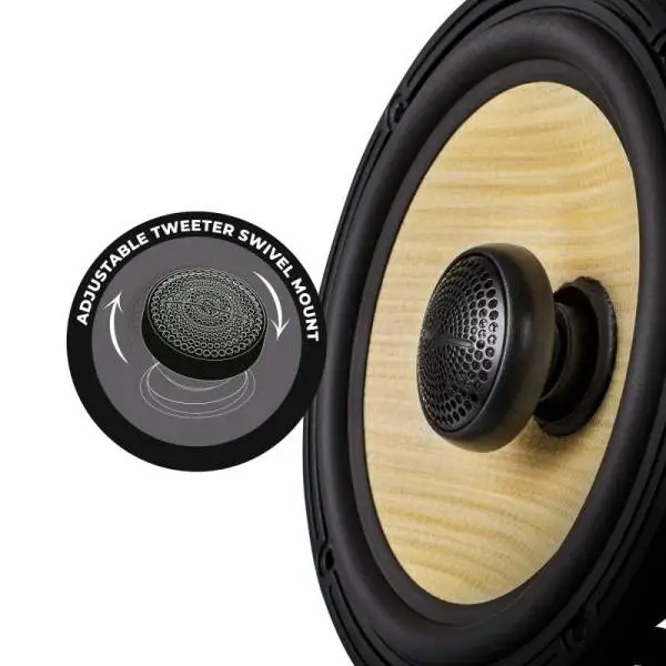 DS18 Deluxe Quality 6.5in Coaxial 150 Watts RMS 4 ohm Yellow Straw + Composite Foam Cone thumbnail 8