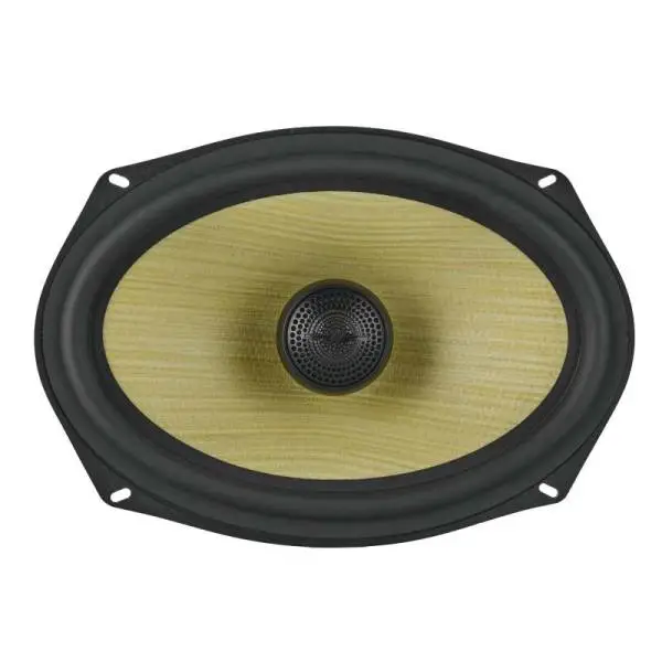 DS18 Deluxe Quality 6x9in Coaxial 150 Watts RMS 4 ohm Yellow Straw + Composite Foam Cone thumbnail 2