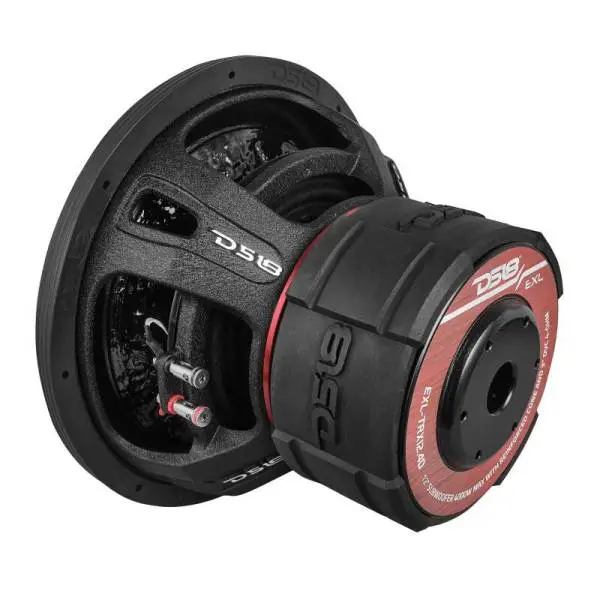 DS18 12in 2000 Watts RMS 4+4 ohm DVC Quad Stacked Magnet Reinforced Cone Subwoofers thumbnail 2