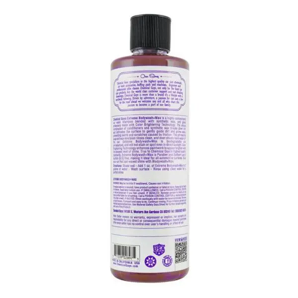 Chemical Guys Extreme Body Wash Soap + Wax - 16oz thumbnail 2