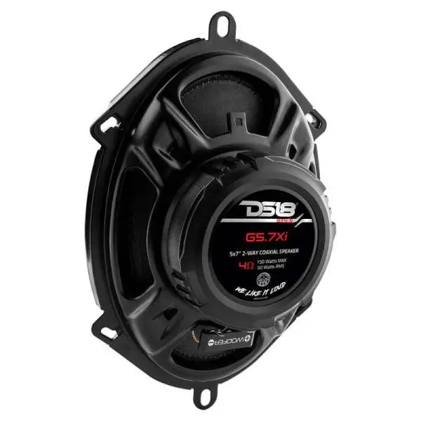 DS18 5x7in 50 Watts RMS 4 ohm 2-Way Coaxial Speaker System Universal Fit thumbnail 2