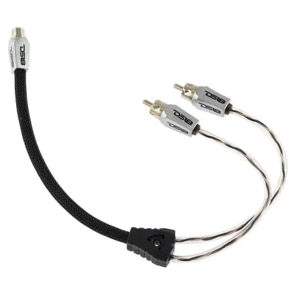 DS18 Level 3 RCA Wire Y Connector 1 Female to 2 Male Black + Red Kit thumbnail 6