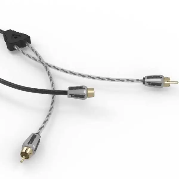 DS18 Level 3 RCA Wire Y Connector 1 Female to 2 Male Red thumbnail 2