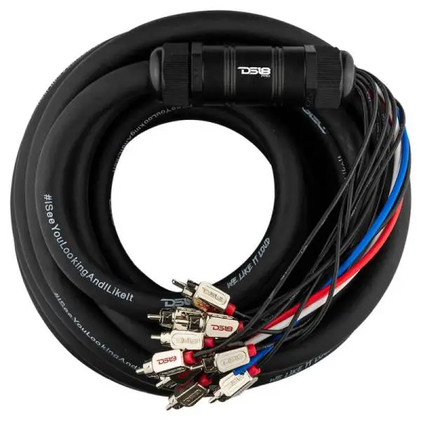 DS18 Medusa Wire Pack 10 Channel RCA 4 x 12GA OFC Power Wire 30-Feet thumbnail 5