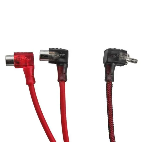 DS18 Level 2 RCA Wire Y Connector 1 Male to 2 Females Smart 90-Degree Connectors thumbnail 2