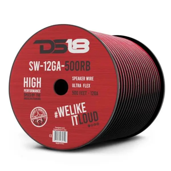 DS18 Speaker Wire 12-GA 500-Feet Red and Black thumbnail 5